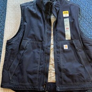 CARHARTT VEST FR. 2XL MENS NAVY BLUE